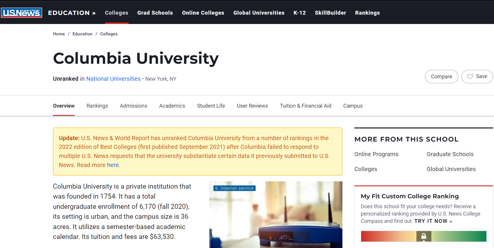 Bê bối khiến đại học hàng đầu nước Mỹ bị loại khỏi bảng xếp hạng - 1