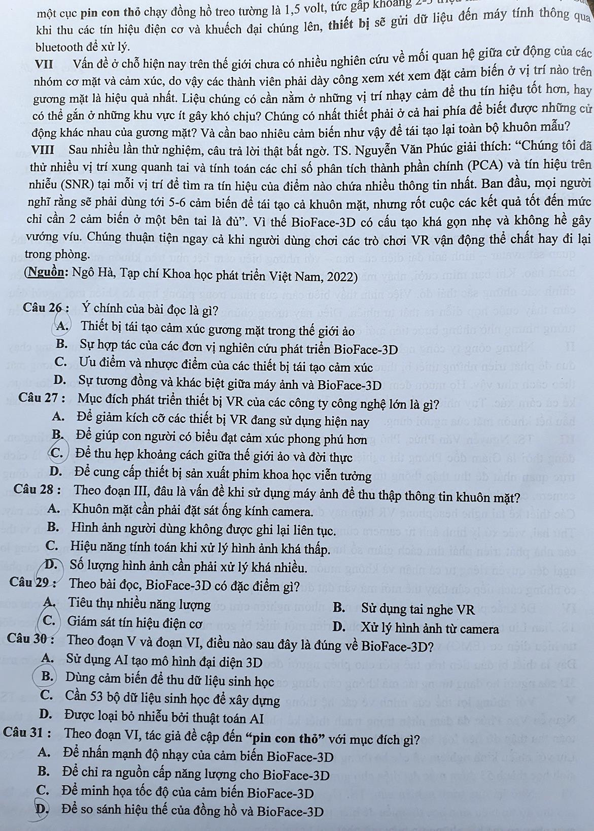 Đề thi đánh giá tư duy của Đại học Bách khoa Hà Nội dài 18 trang - 6