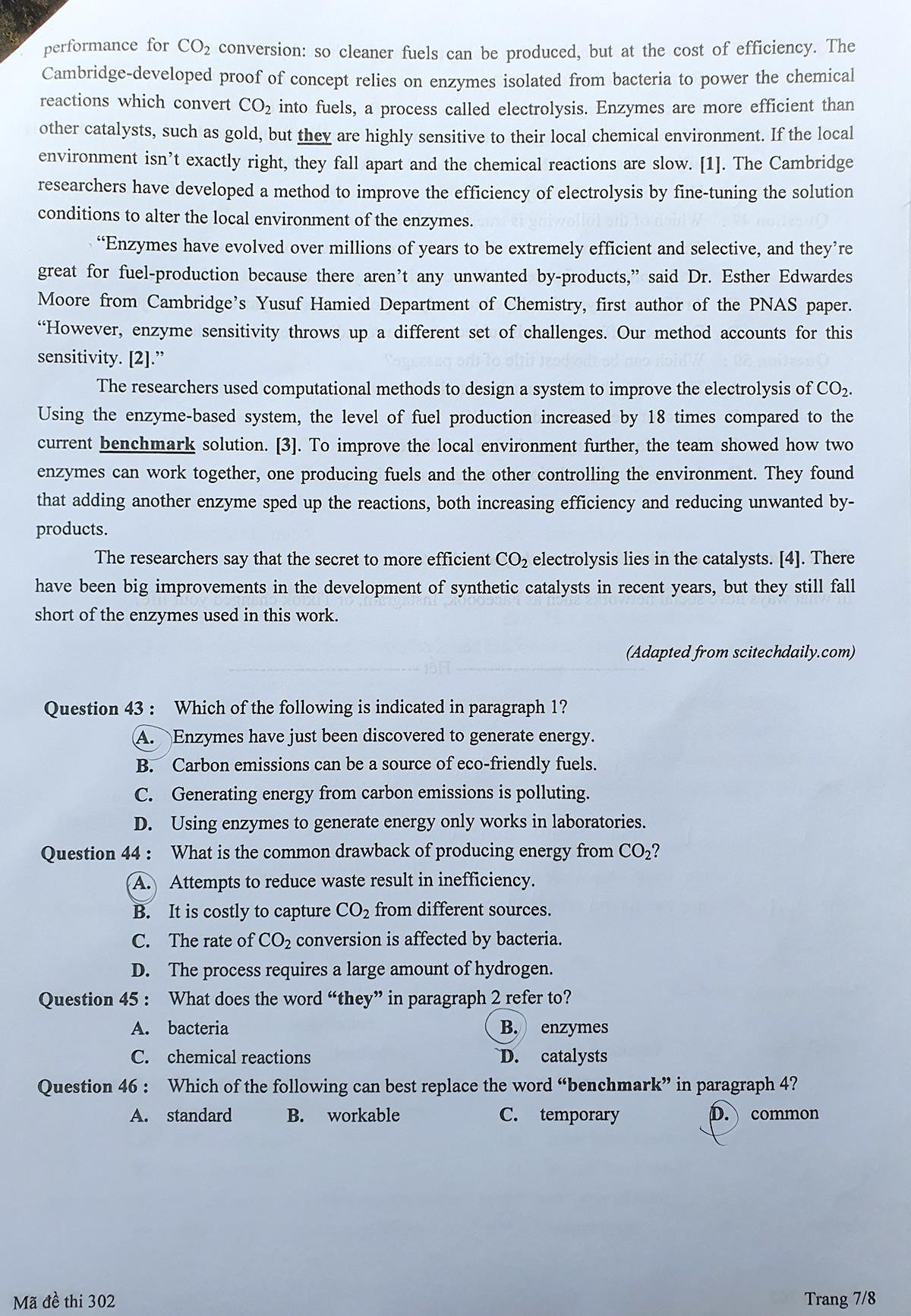 Đề thi đánh giá tư duy của Đại học Bách khoa Hà Nội dài 18 trang - 17