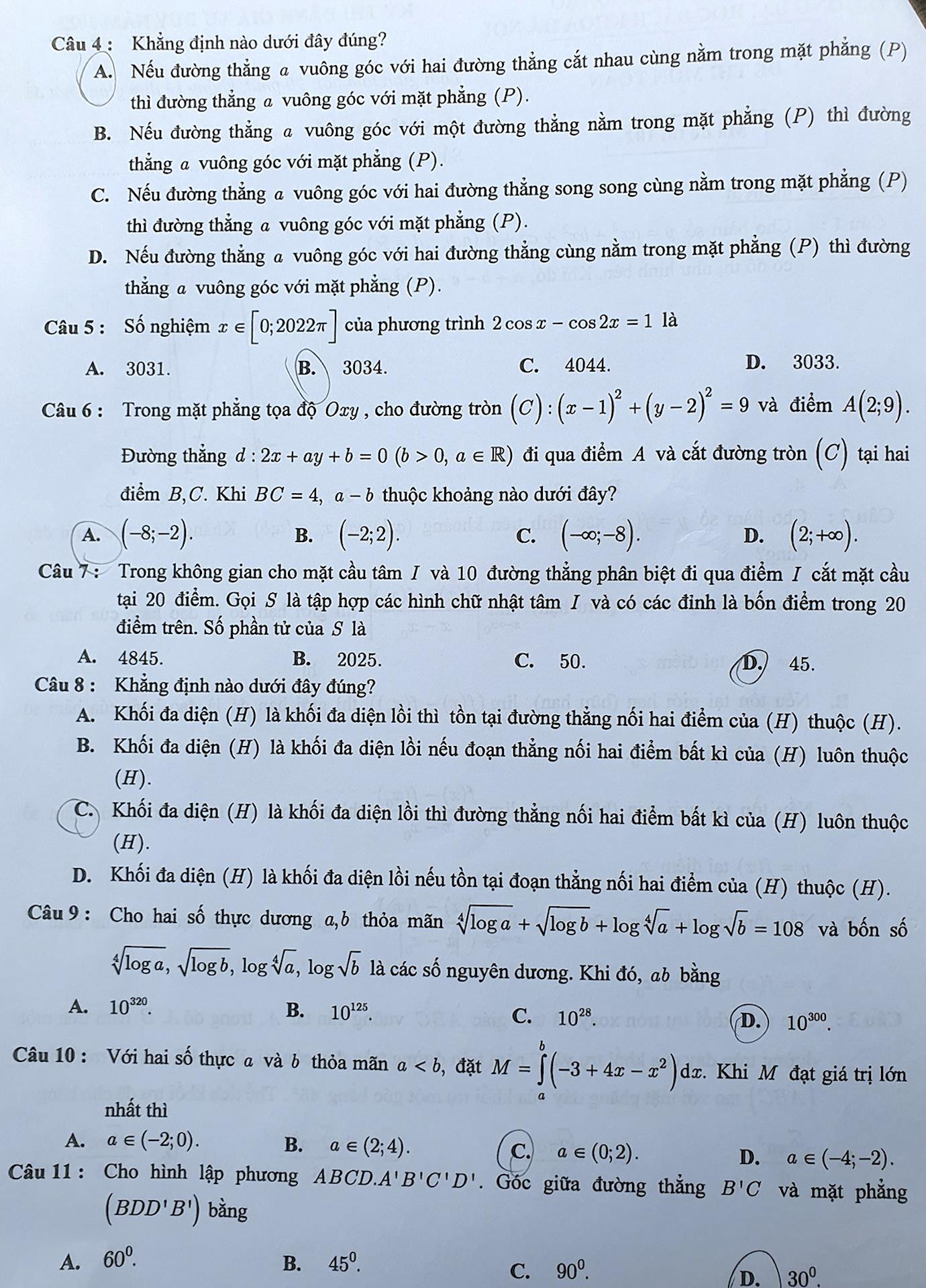 Đề thi đánh giá tư duy của Đại học Bách khoa Hà Nội dài 18 trang - 2