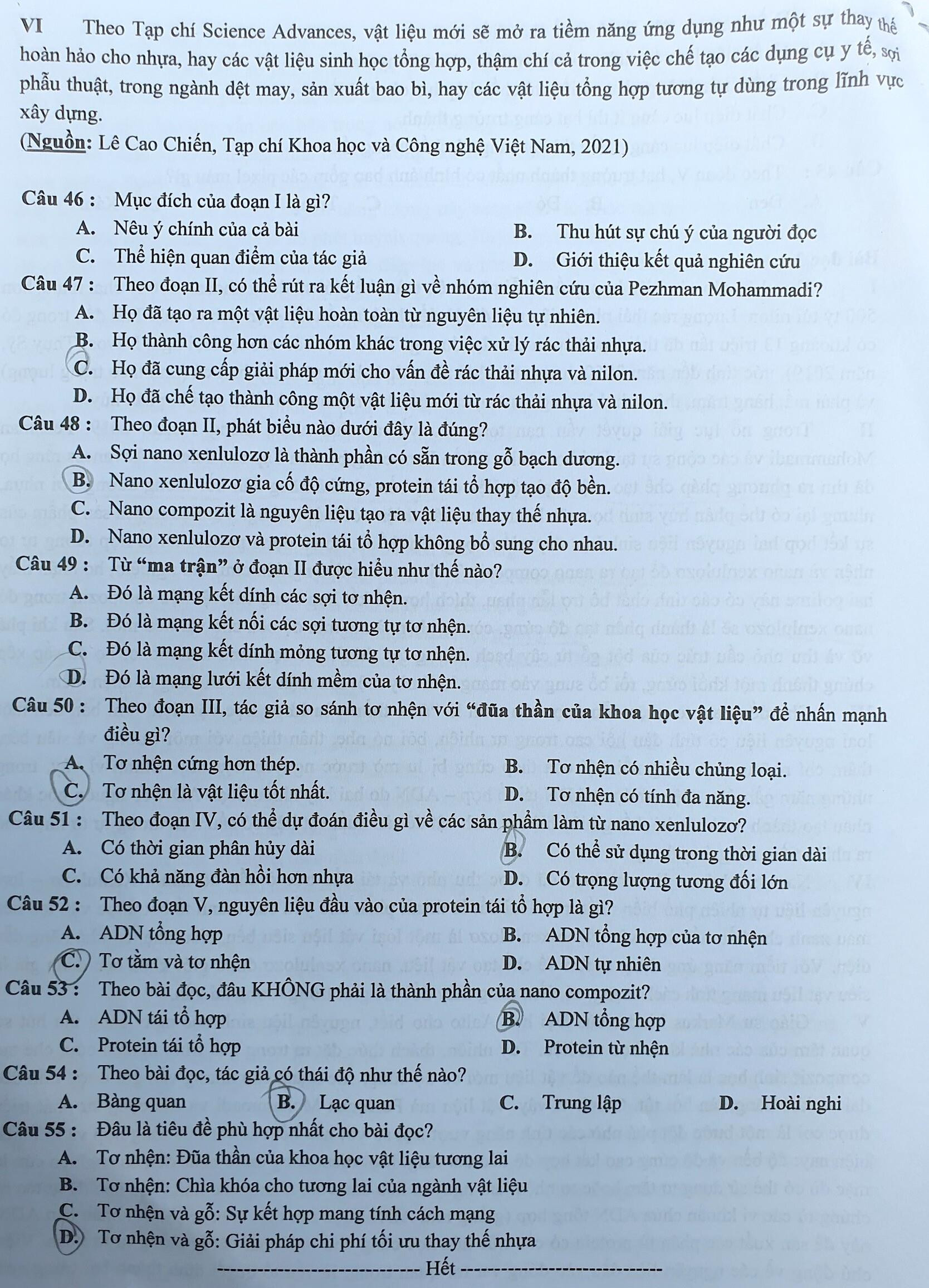 Đề thi đánh giá tư duy của Đại học Bách khoa Hà Nội dài 18 trang - 10