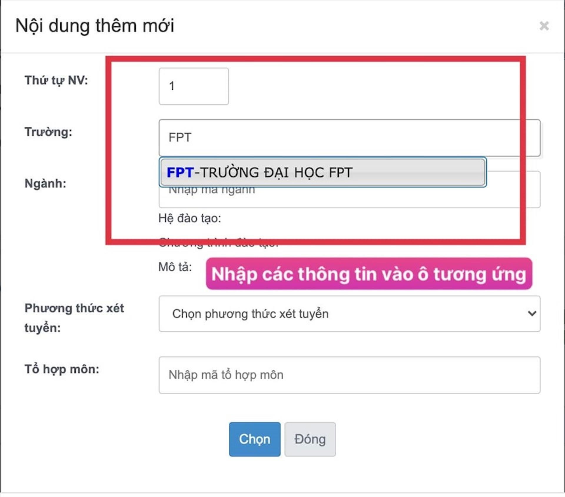 9 bước quan trọng khi đăng ký nguyện vọng xét tuyển đại học trực tuyến - 5