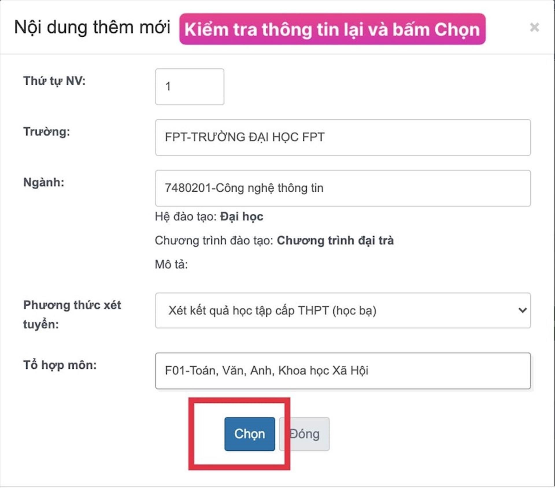 9 bước quan trọng khi đăng ký nguyện vọng xét tuyển đại học trực tuyến - 8