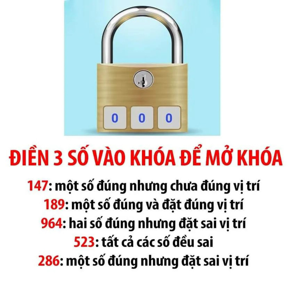 Chỉ người IQ trên 140 mới giải được: 3 số để mở khóa là gì? - 1