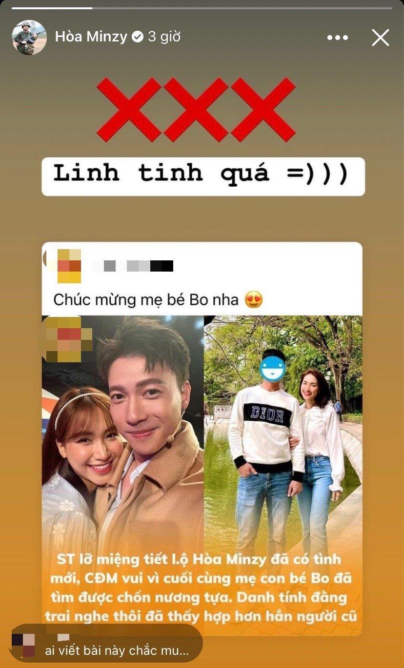 Bị đồn có ‘người mới’, Hòa Minzy bức xúc lên tiếng - 3
