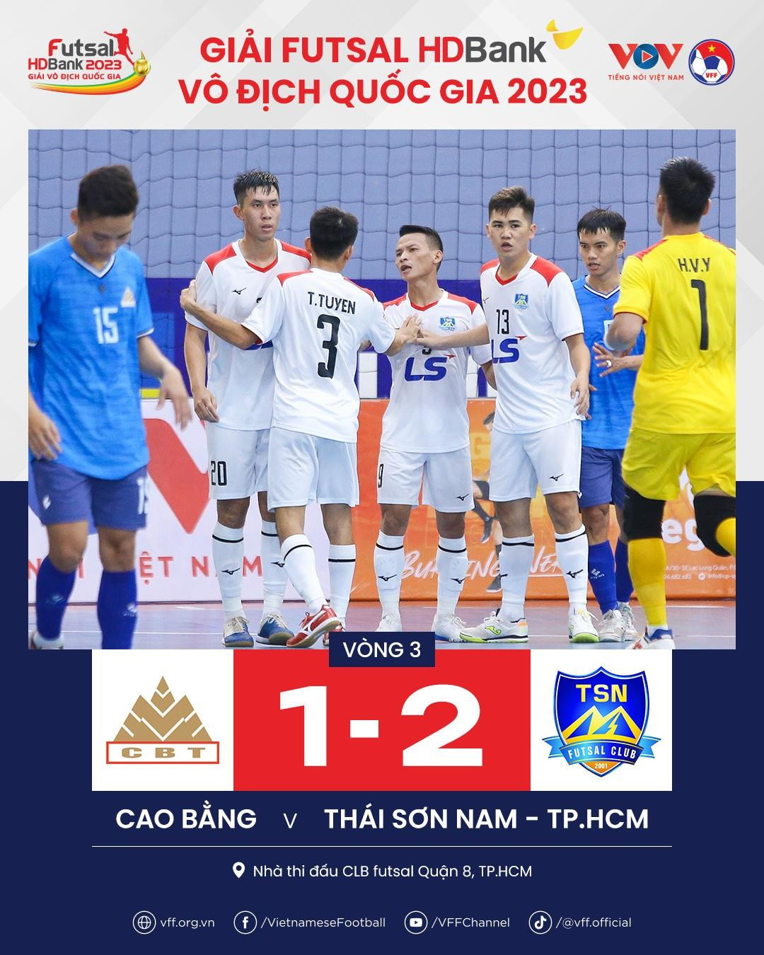 Vòng 3 Futsal HDBank 2023: Thái Sơn Nam TP.HCM và Sahako phô diễn sức mạnh - 2