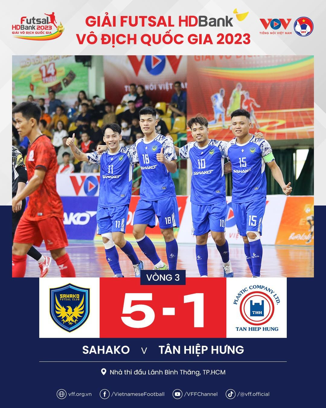 Vòng 3 Futsal HDBank 2023: Thái Sơn Nam TP.HCM và Sahako phô diễn sức mạnh - 4