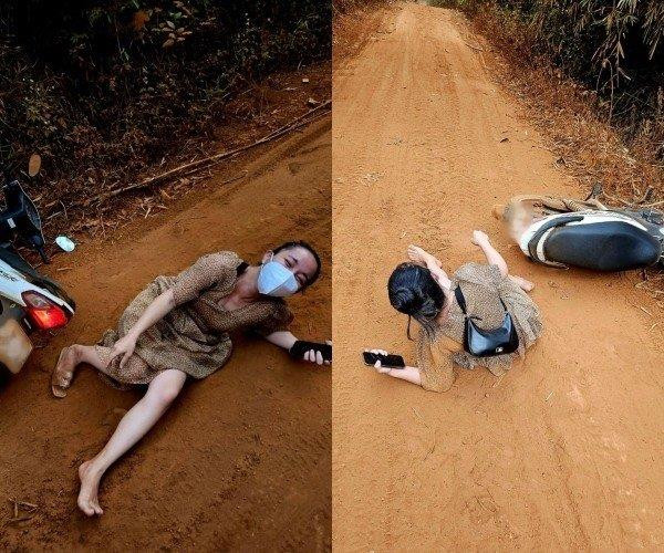 Vợ ngã xe đau đớn, Lê Dương Bảo Lâm gây tranh cãi khi chỉ lo chụp ảnh 'dìm hàng' - 2