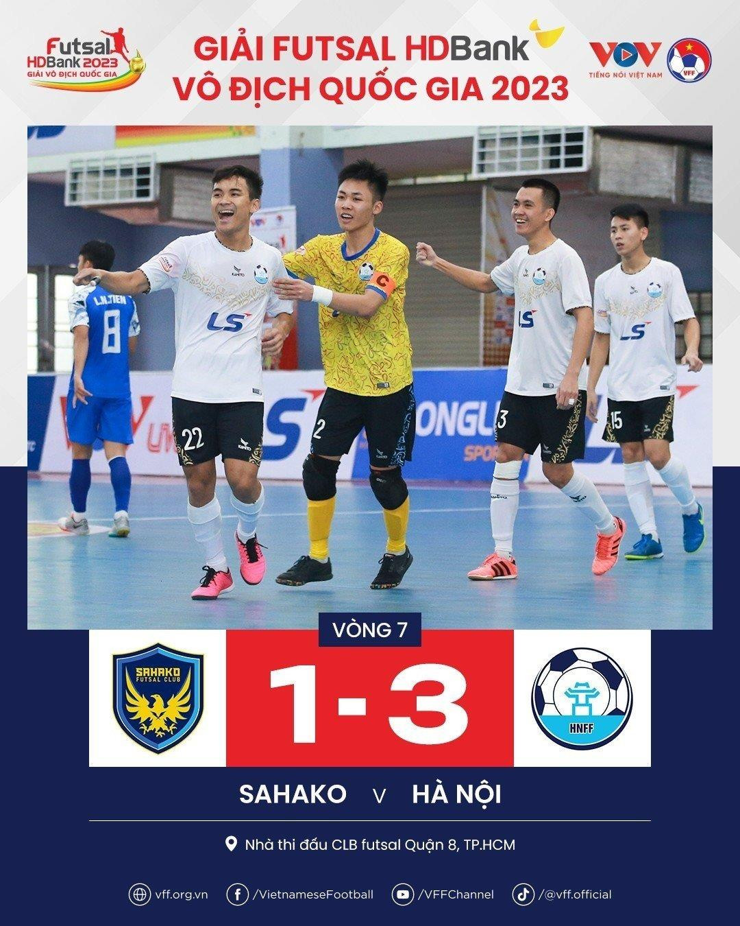 Tổng hợp vòng 7 Futsal HDBank VĐQG 2023: Thái Sơn Nam TP.HCM vô địch lượt đi - 3