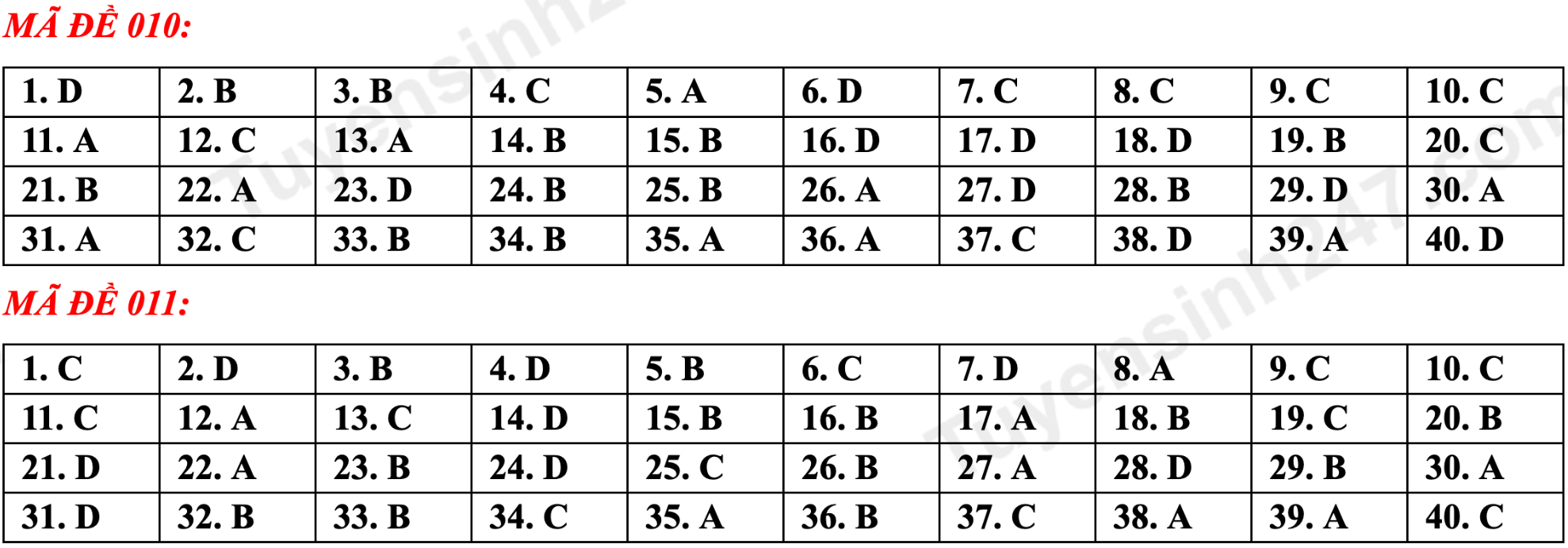 Gợi ý đáp án tất cả mã đề thi tuyển sinh lớp 10 môn Anh Hà Nội năm 2023 - 5