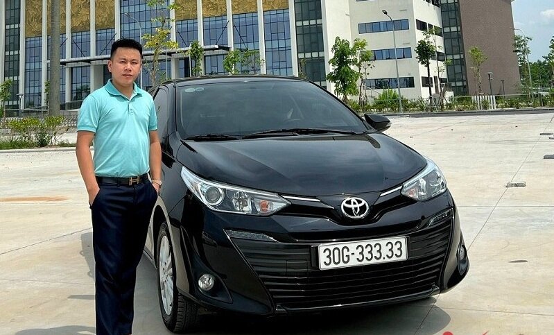 Toyota Vios biển ngũ quý 3 được bán với giá 1,6 tỷ đồng. (Ảnh: Vietnamnet.vn)