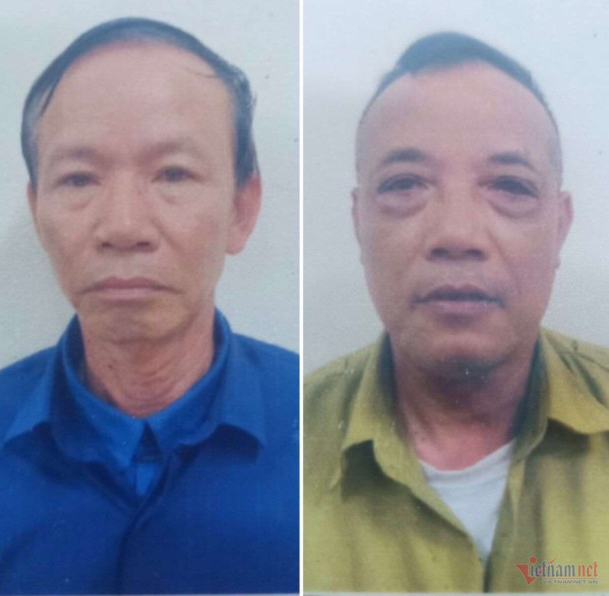 Vũ Văn  Minh, Phó Giám đốc Công ty Bảo vệ Đông Hải (bên phải) và Phạm Văn Trường bị bắt giữ. (Ảnh: KM)