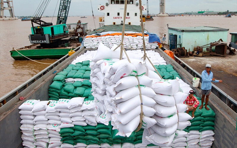 Tính đến tháng 7/2023, Việt Nam xuất khẩu 4,83 triệu tấn gạo, trị giá 2,58% tỷ USD, tăng 18,7% về lượng.