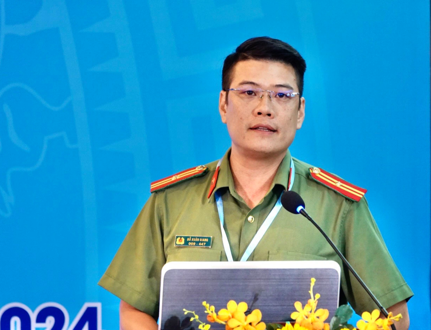 Ông Đỗ Xuân Giang (Cục An ninh chính trị nội bộ, Bộ Công an) cung cấp thông tin trong chiều 24/8.