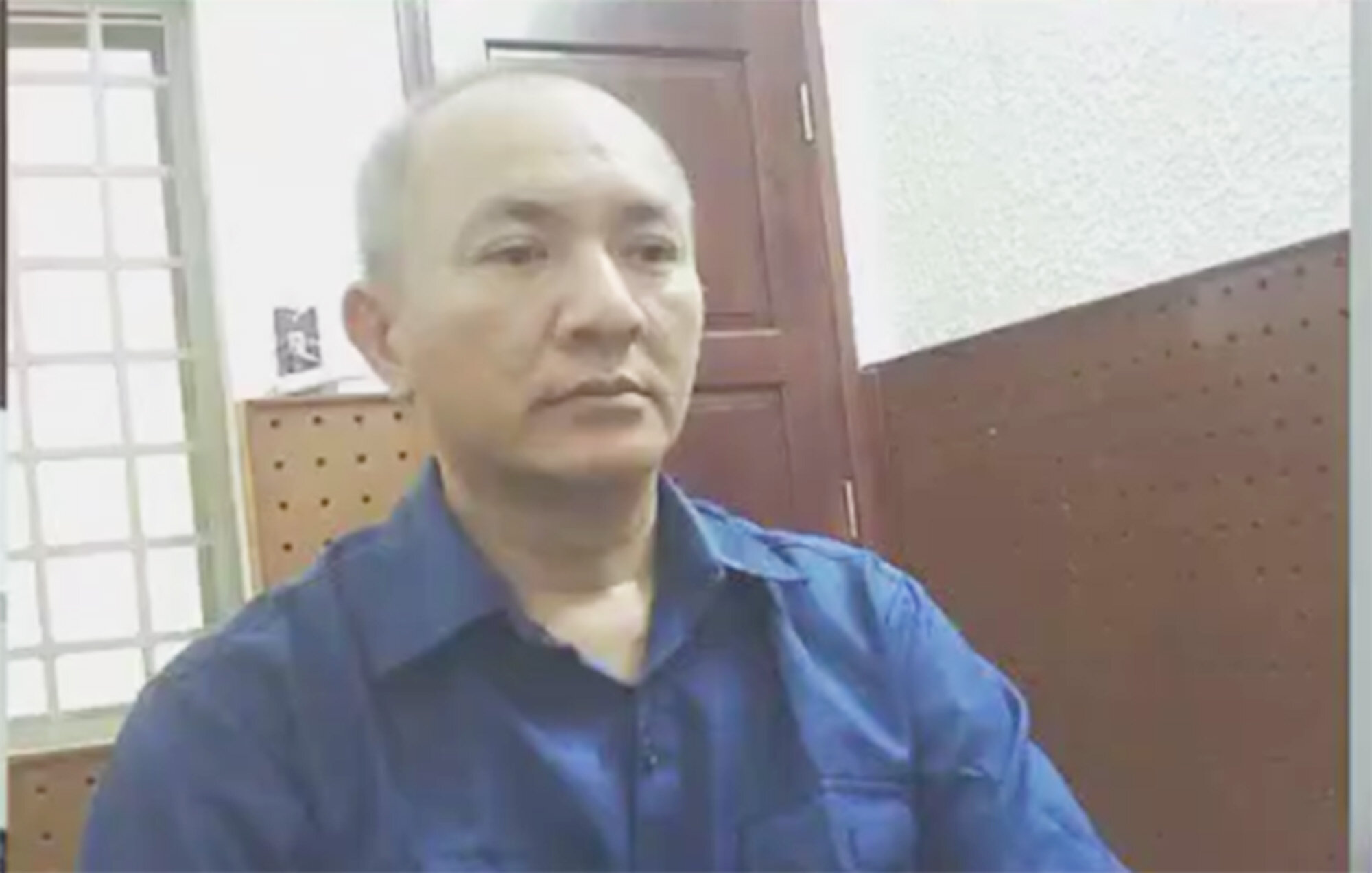Nguyễn Văn Tuấn tại cơ quan điều tra. (Ảnh Công an cung cấp)