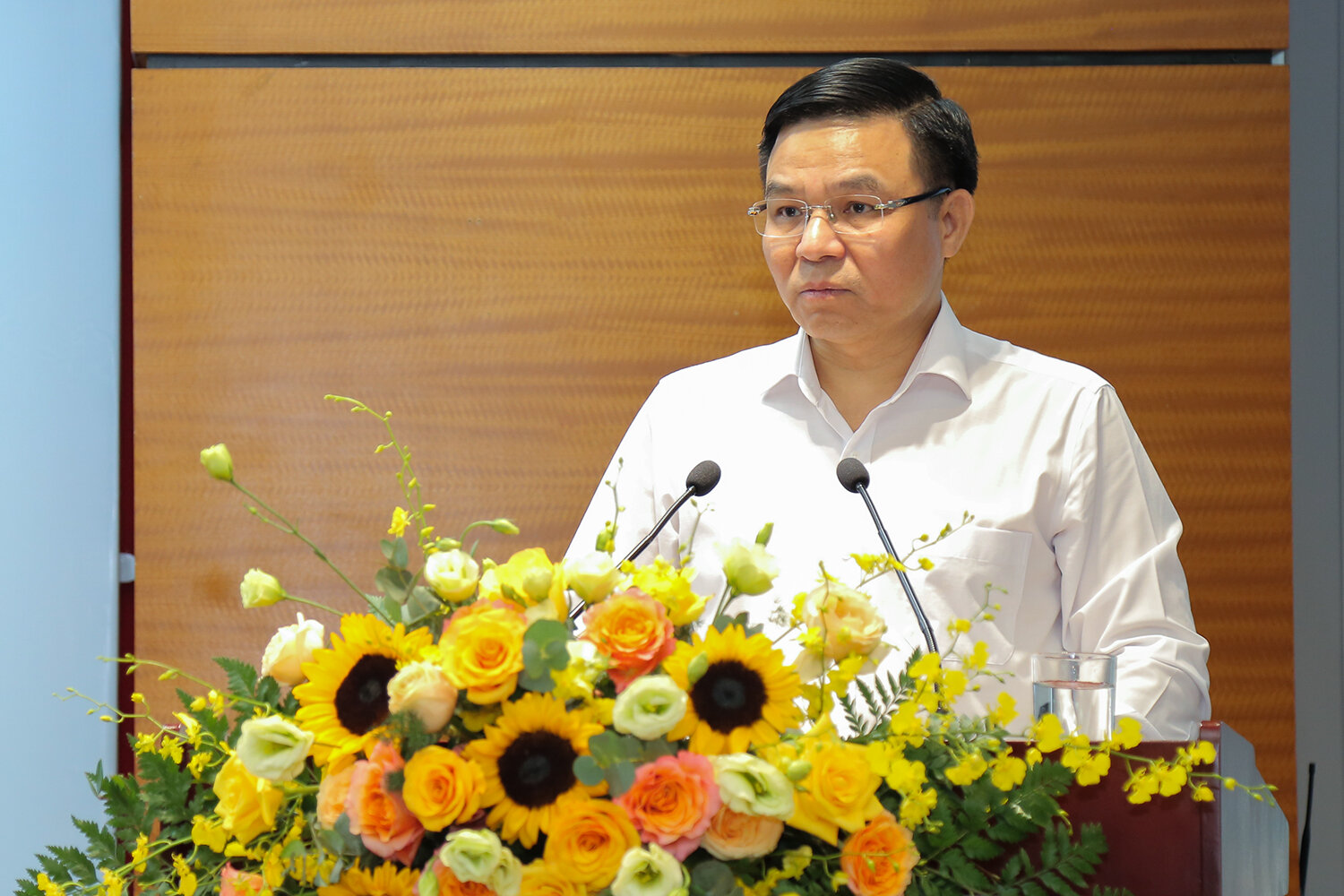 Tổng Giám đốc Petro Vietnam Lê Mạnh Hùng phát biểu khai mạc hội thảo.
