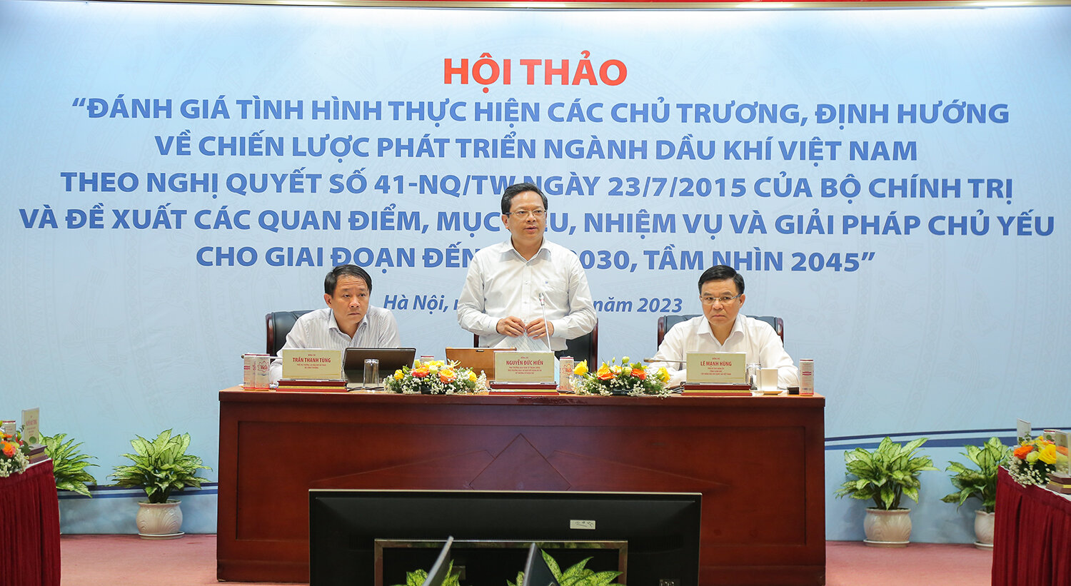 Đồng chí Nguyễn Đức Hiển, Phó Trưởng Ban Kinh tế Trung ương kết luận hội thảo.