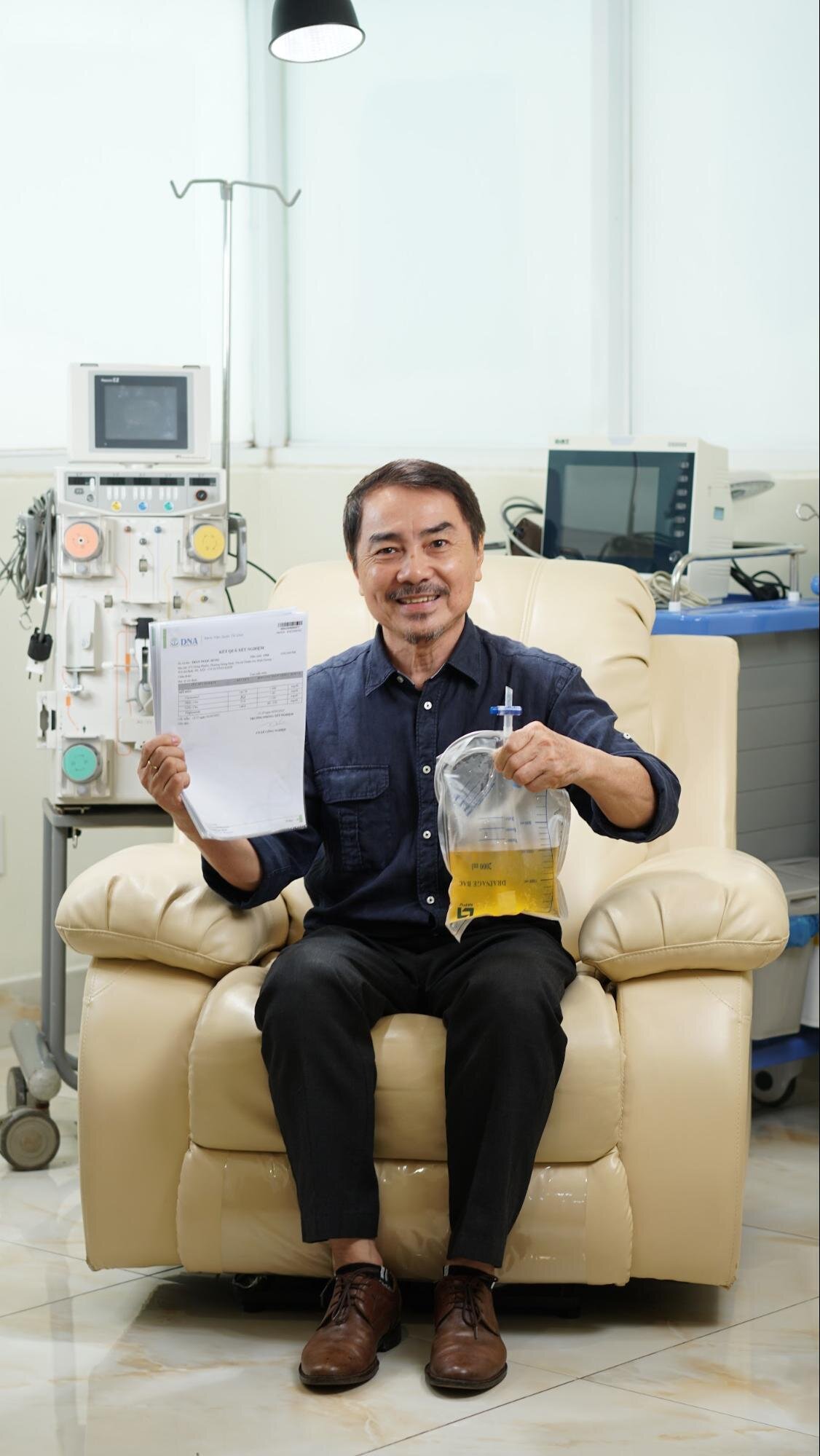 Lọc máu công nghệ Nhật Bản nhằm giảm ngừa nguy cơ đột quỵ (Ảnh: Bệnh viện Quốc tế DNA).