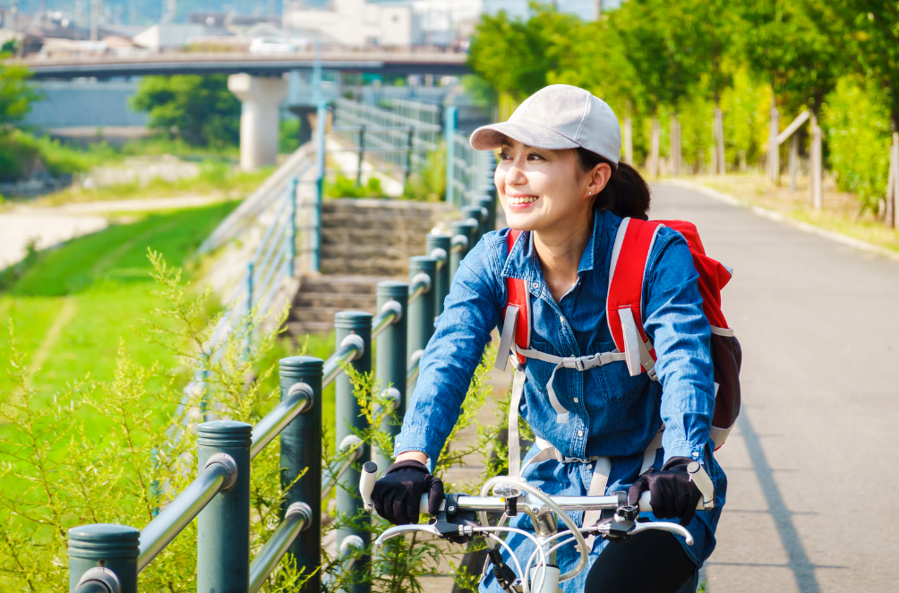 Đi bộ, đạp xe đã rất phổ biến trong lối sống của người Nhật Bản.