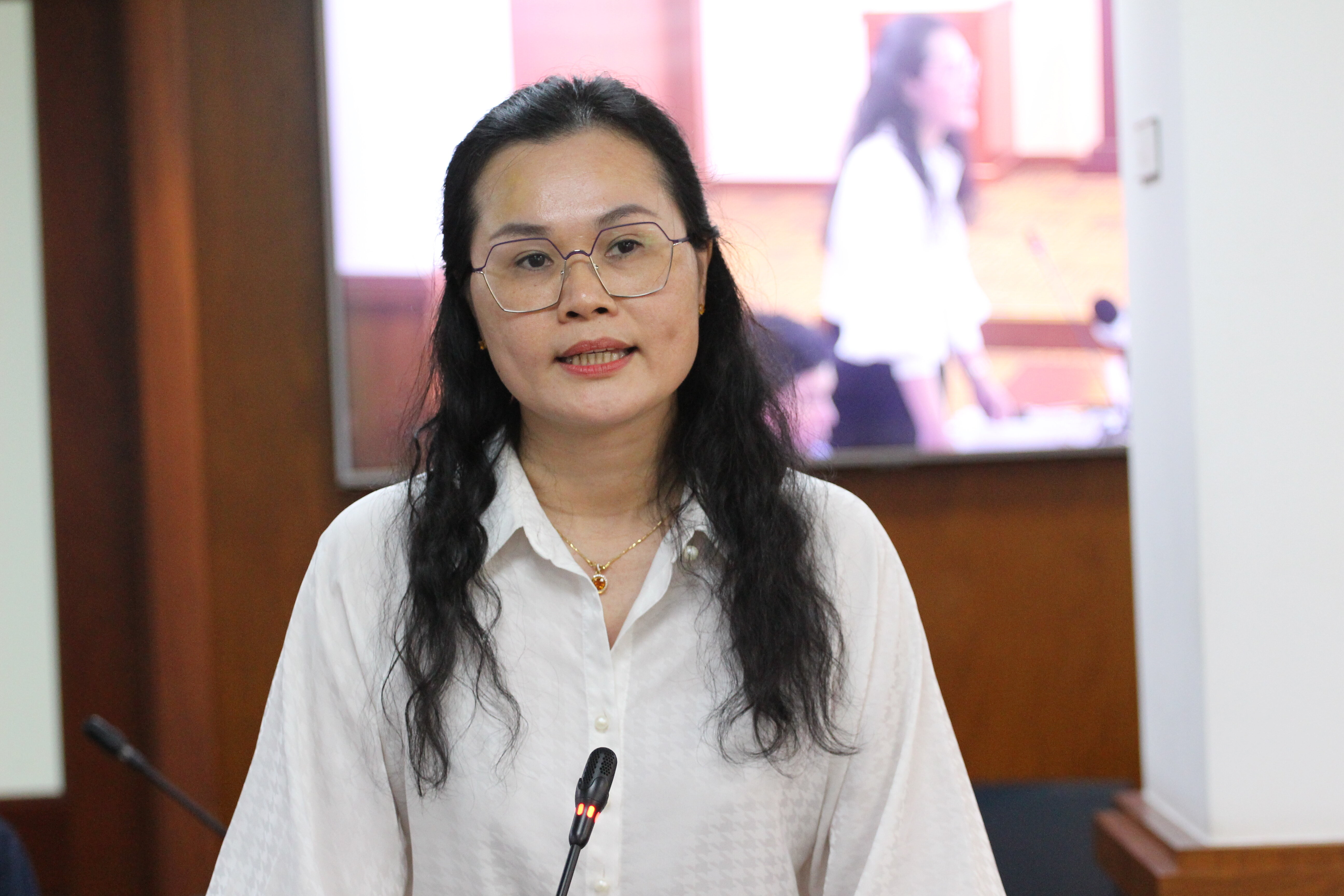 Bà Lê Thụy Mỵ Châu, Phó giám đốc Sở GDĐT TP.HCM. (Ảnh: Thành Nhân)