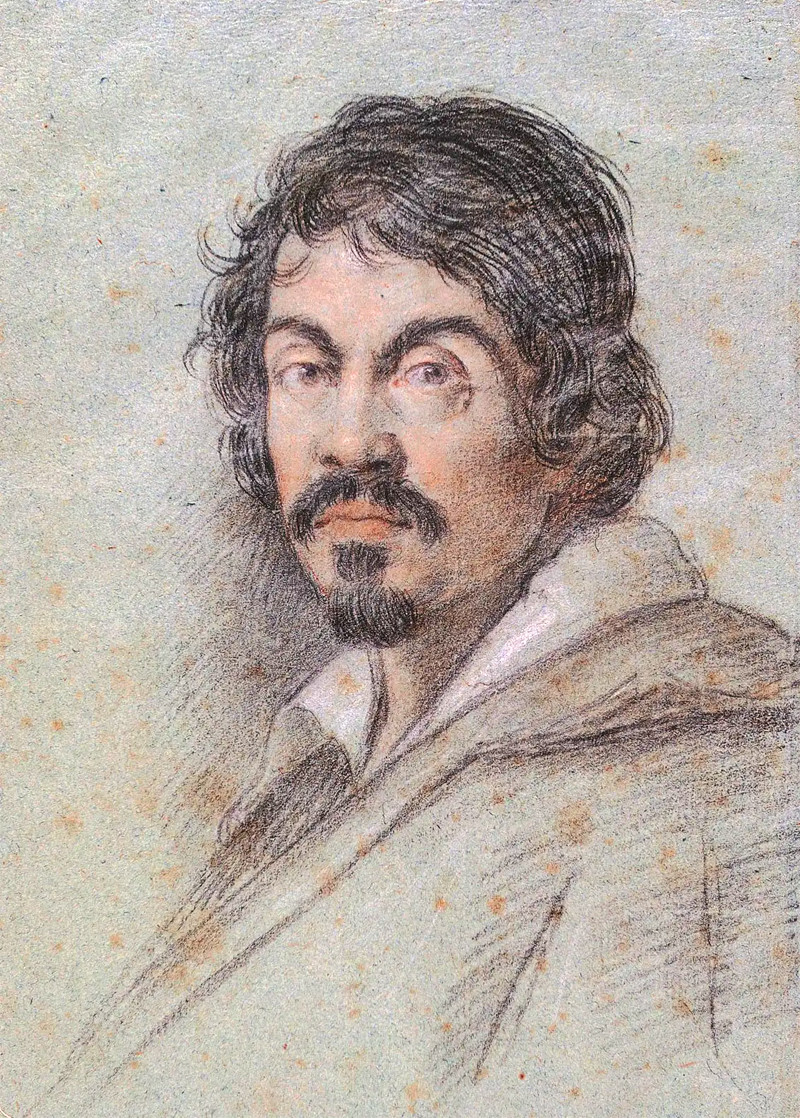 Bức vẽ chân dung Caravaggio của Ottavio Leoni.
