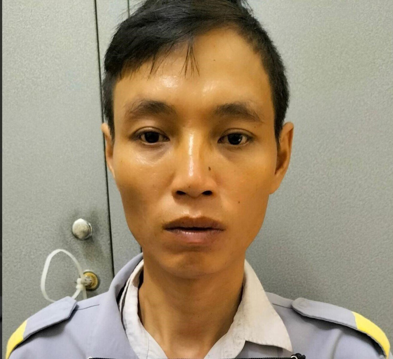 Chân dung Nguyễn Quốc Vương - kẻ vừa bị bắt sau 15 năm trốn truy nã. (Ảnh: C.A)