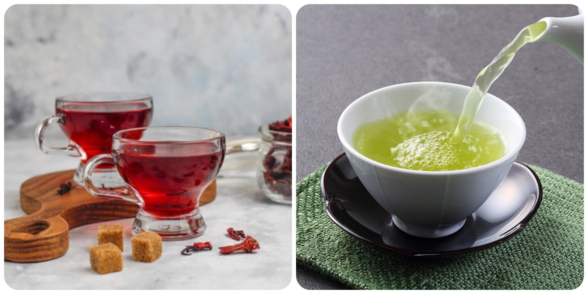 Trà atiso (trái) và trà xanh rất tốt cho sức khoẻ.