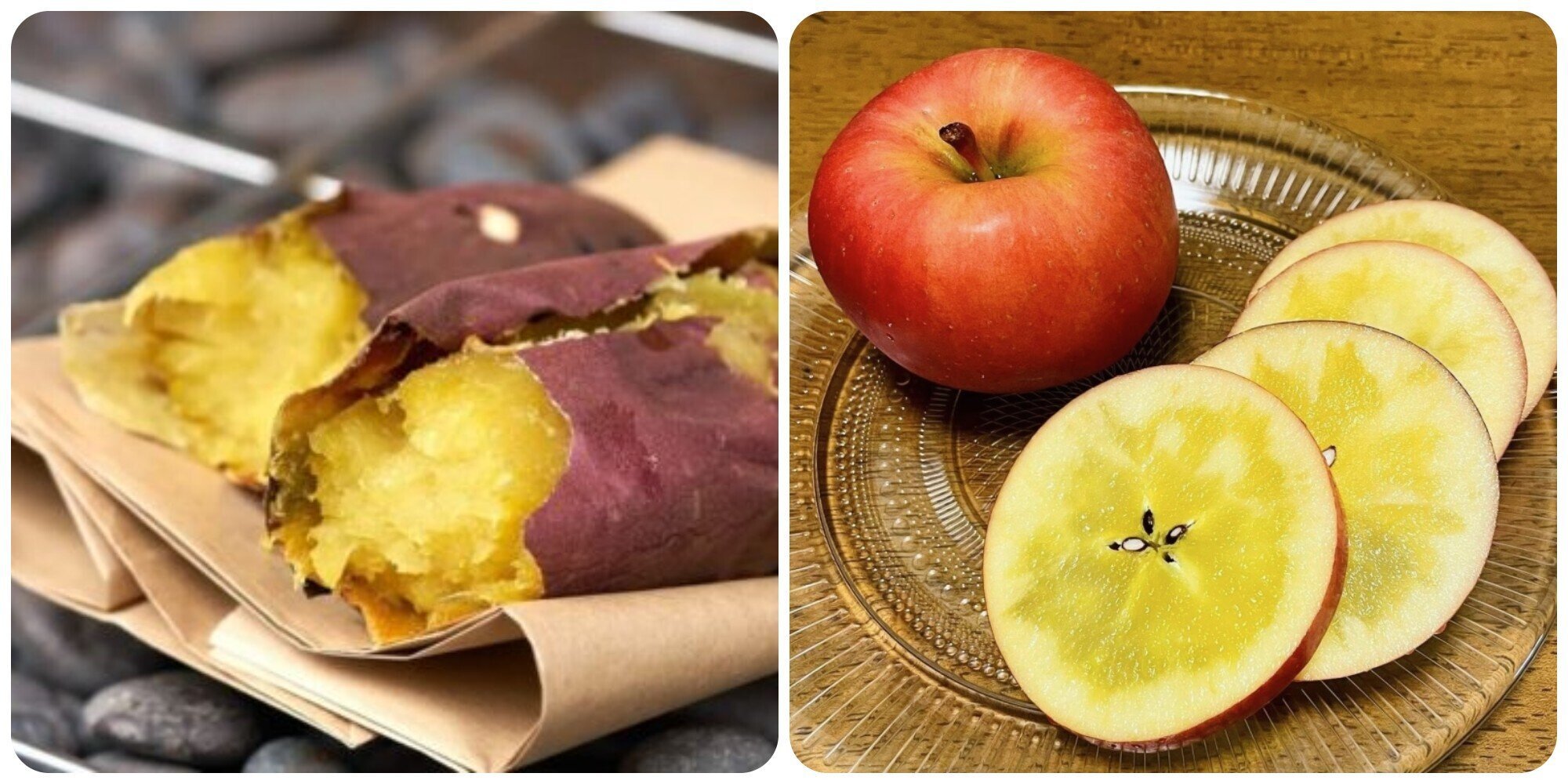 Khoai lang và táo rất tốt cho sức khoẻ