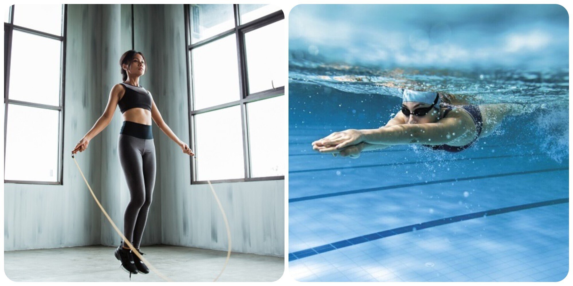 Nhảy dây và bơi lội vẫn giúp người trưởng thành tăng được chiều cao.
