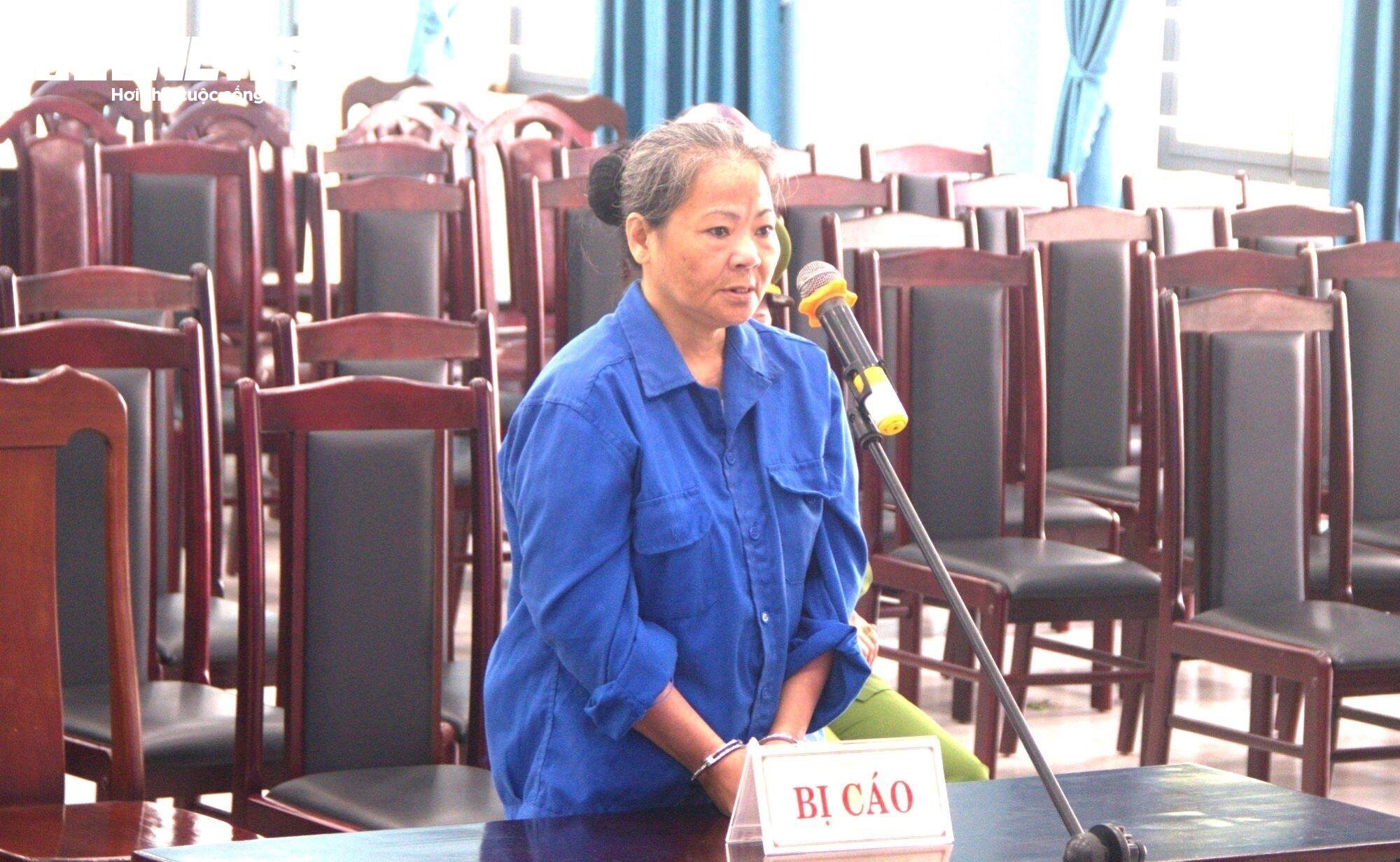 Trần Thị Lệ Thu tại phiên xét xử.