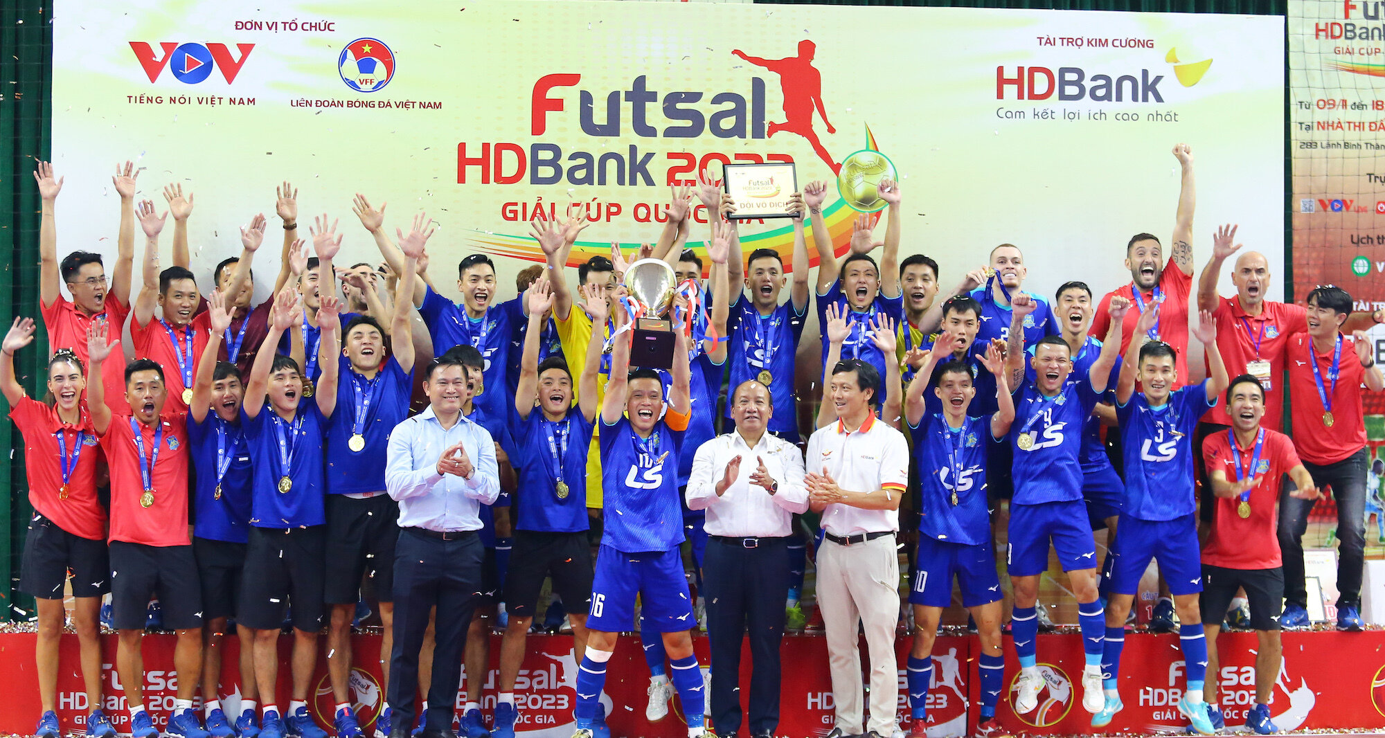 Thái Sơn Nam TP.HCM vô địch Giải futsal HDBank Cúp quốc gia 2023.