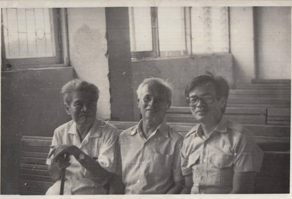 Từ trái sang: GS Tạ Quang Bửu, GS Lê Văn Thiêm, GS Phan Đình Diệu. (Ảnh tư liệu của gia đình)