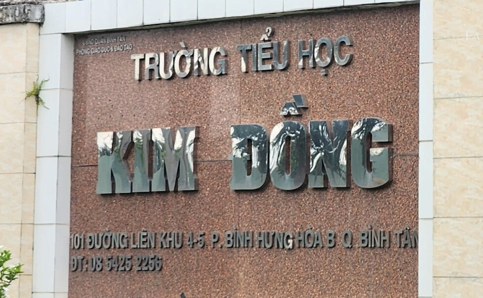 Trường Tiểu học Kim Đồng, quận Bình Tân, TP.HCM.