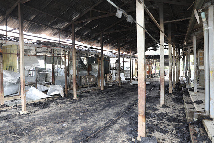 Hình ảnh sau vụ cháy tại trường Phổ thông dân tộc bán trú Tiểu học và THCS Nà Khoang (Sơn La) khiến 1 học sinh tử vong (Ảnh: CAND)