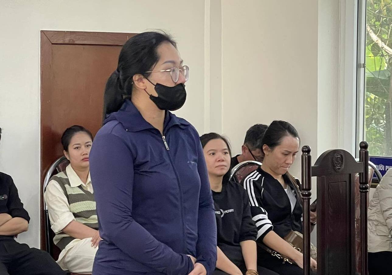 Bị cáo Chu Uyển Vân tại tòa.