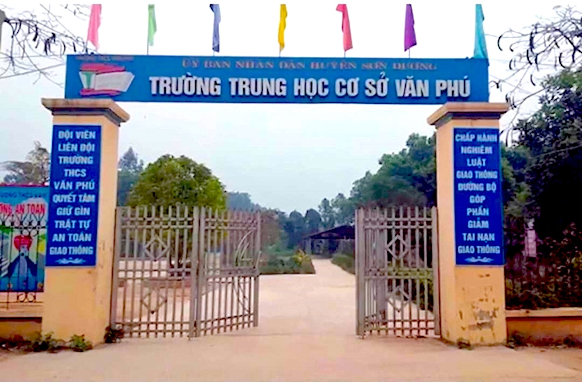 Trường THCS Văn Phú (Sơn Dương, Tuyên Quang) - nơi xảy ra sự việc cô giáo bị học sinh xúc phạm gây xôn xao dư luận.