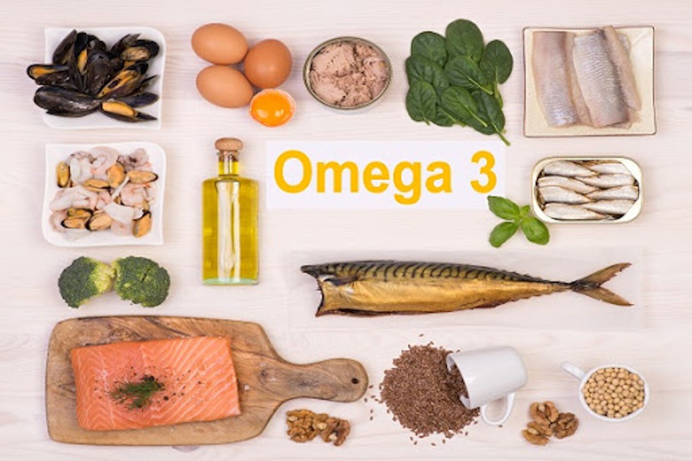Thực phẩm chứa axit béo Omega-3 rất tốt cho phổi. (Ảnh minh hoạ)