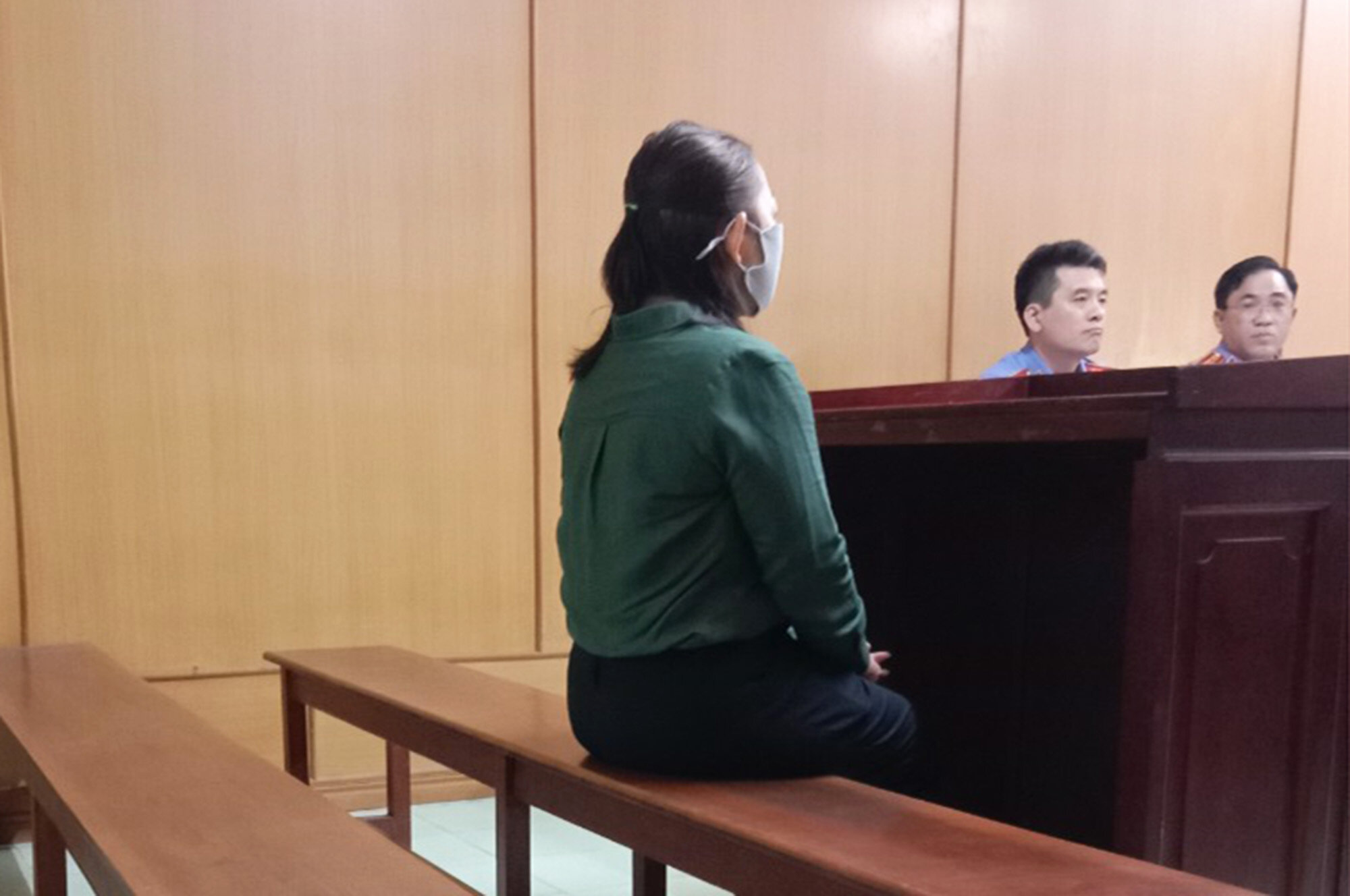 Bị cáo Kim Thanh Hạnh tại phiên toà. (Ảnh: Thanh Phương)