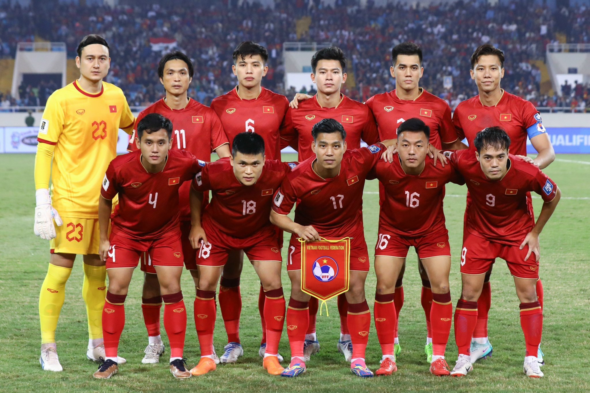 Đội tuyển Việt Nam chuẩn bị cho Asian Cup 2023 diễn ra vào đầu năm sau. (Ảnh: Kim Chi)