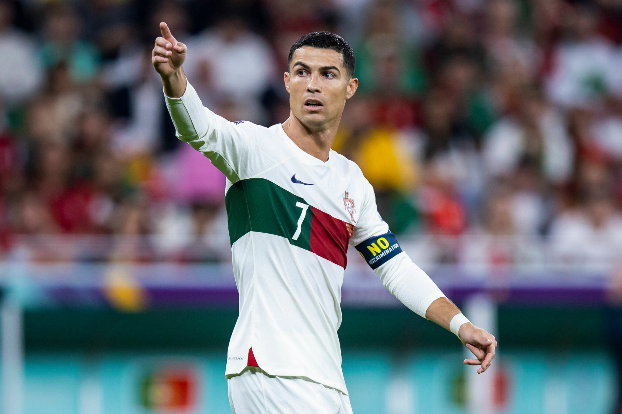 Đáng chú ý nhất là trận tứ kết giữa Maroc và Bồ Đào Nha. Ronaldo và đồng đội gục ngã trước đại diện châu Phi với tỷ số 0-1. (Ảnh: Getty)