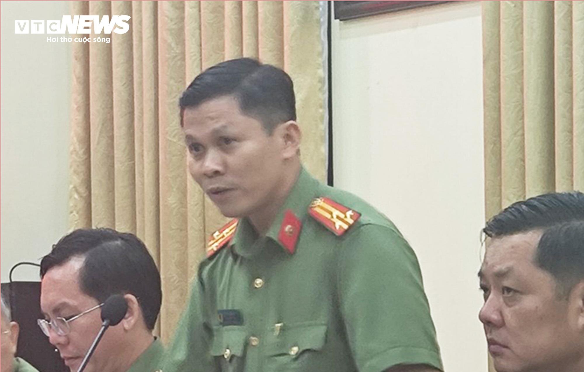 Thượng tá Nguyễn Thăng Long - Phó trưởng Phòng Tham mưu Công an.