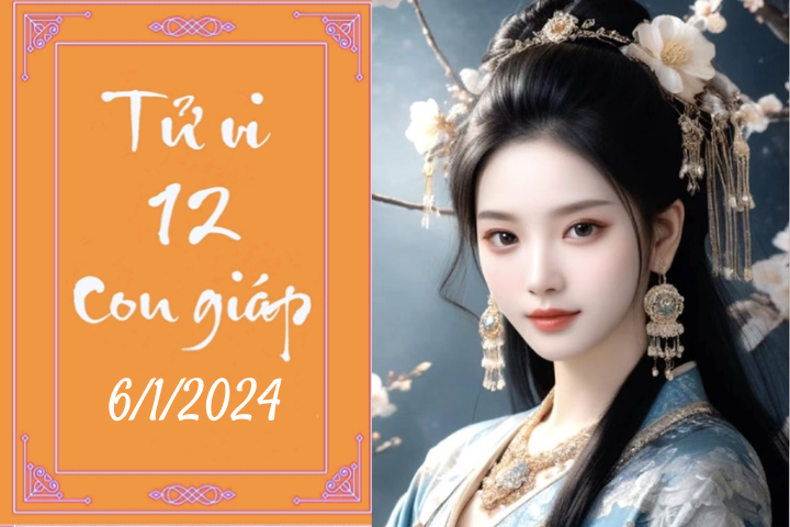 Tử vi vui 12 con giáp hôm nay ngày 6/1/2024: Tỵ nổi bật, Thìn trân trọng (Ảnh minh họa).