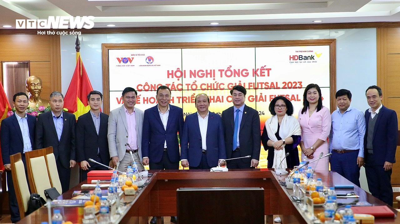 Hội nghị tổng kết công tác tổ chức các giải futsal 2023. (Ảnh: Thế Sơn)