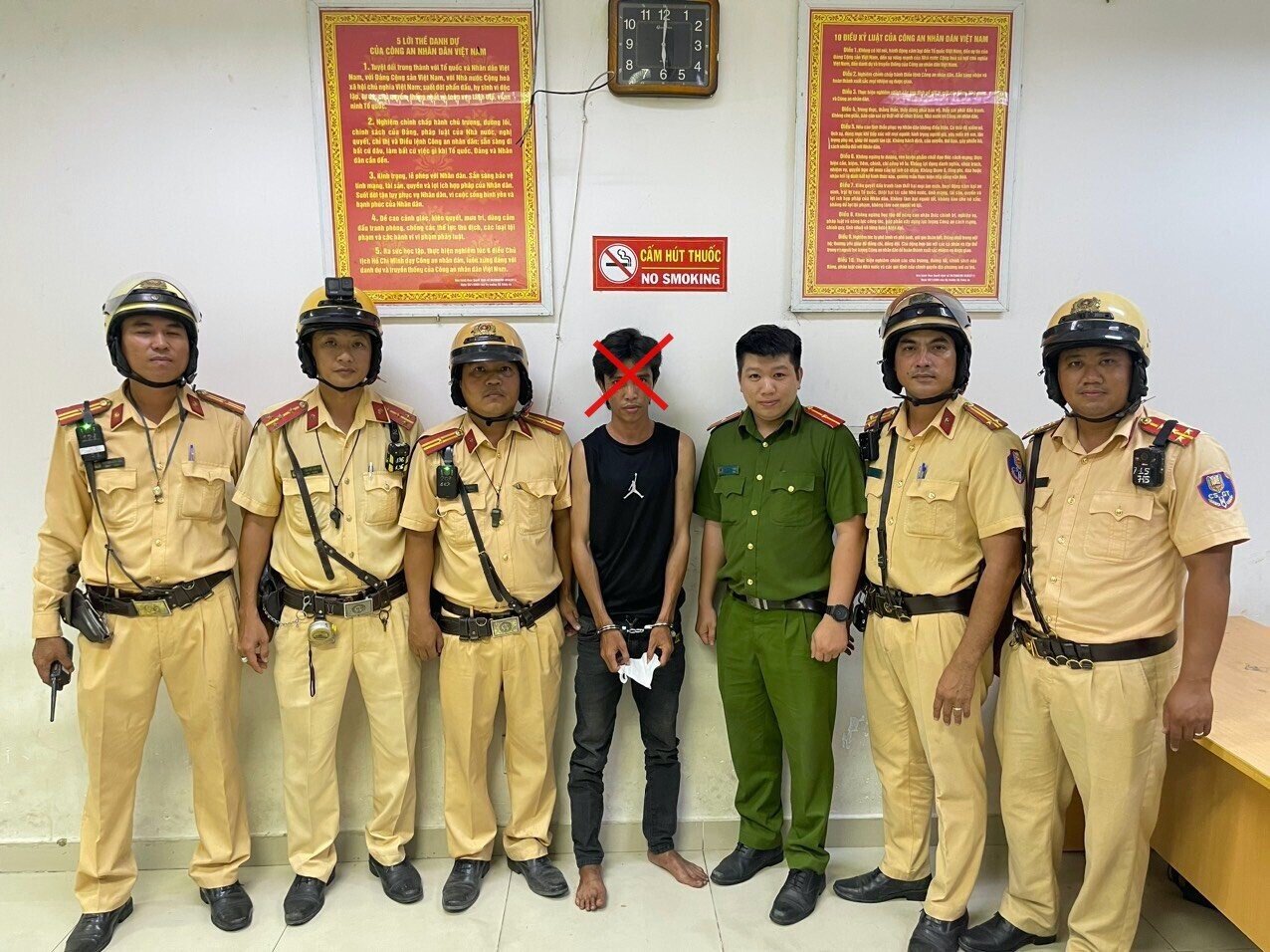 Lâm Quang Thái bị bắt khi cố trốn chạy bằng xe khách Phương Trang.