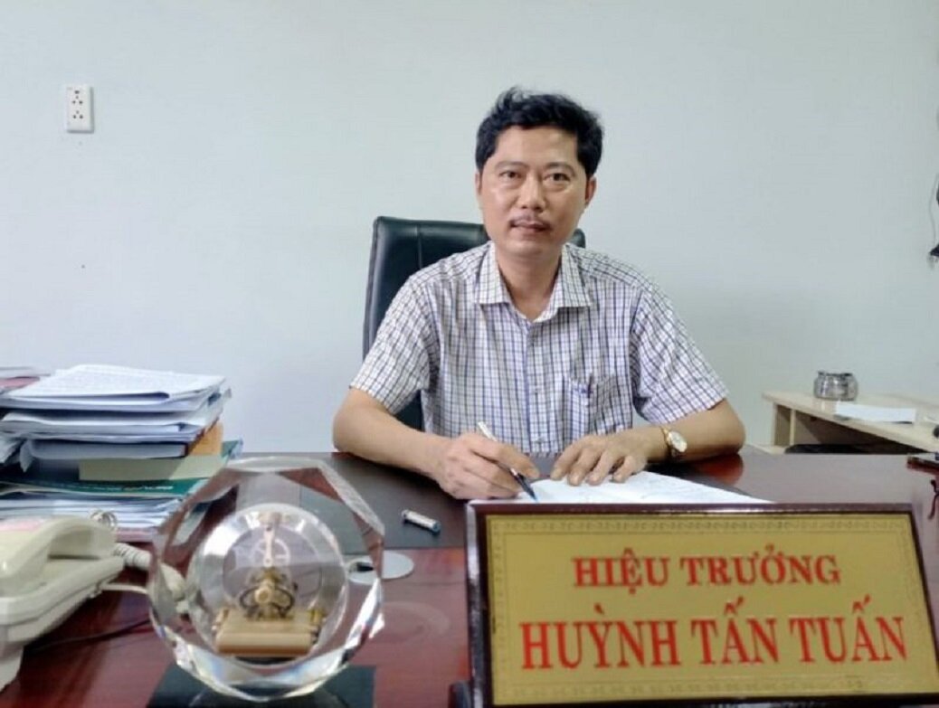 Ông Huỳnh Tấn Tuấn - Hiệu trưởng Trường Cao đẳng Y tế Quảng Nam. (Ảnh: Đ.L)