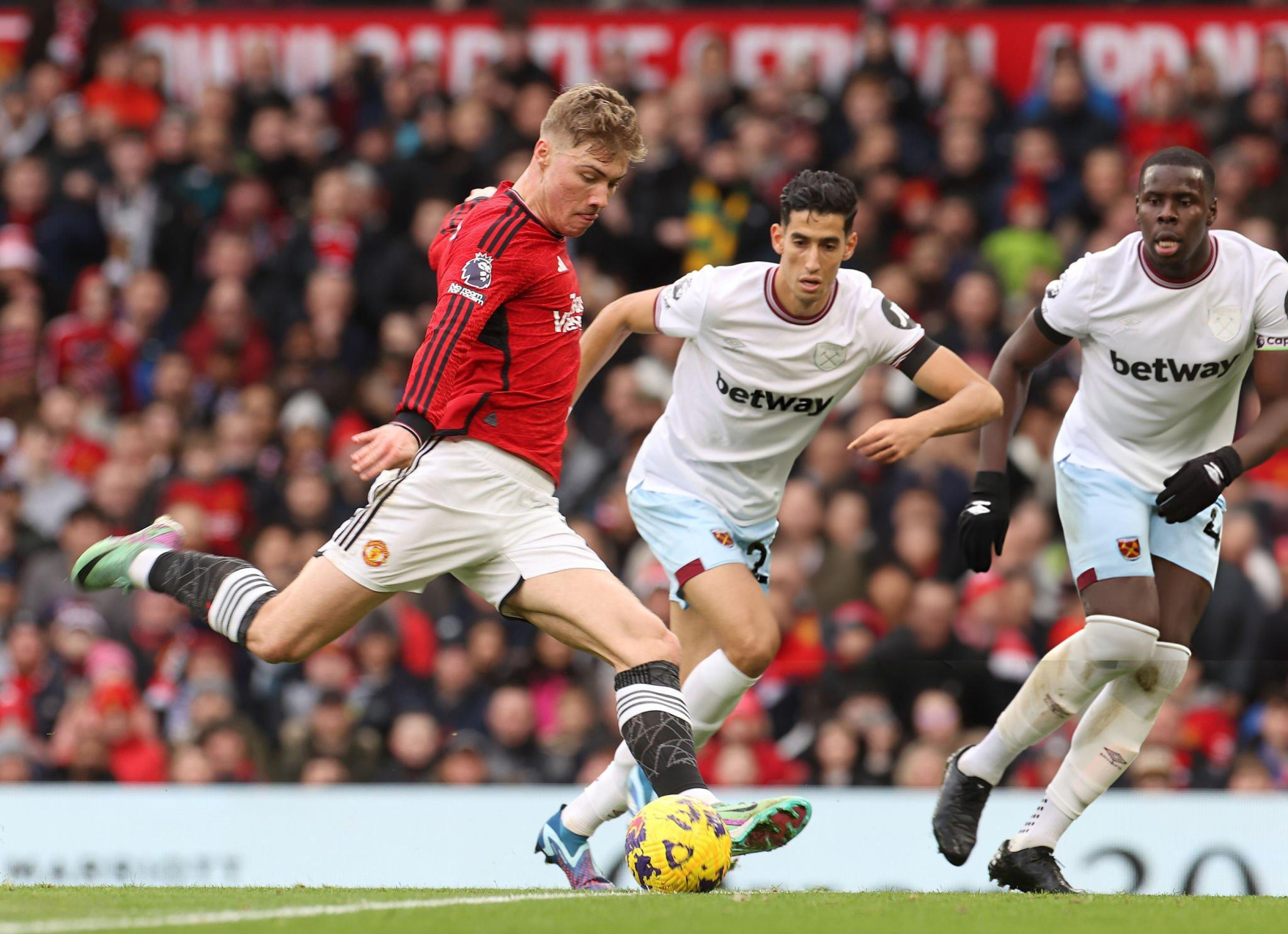 Hojlund mở tỷ số cho Man Utd.