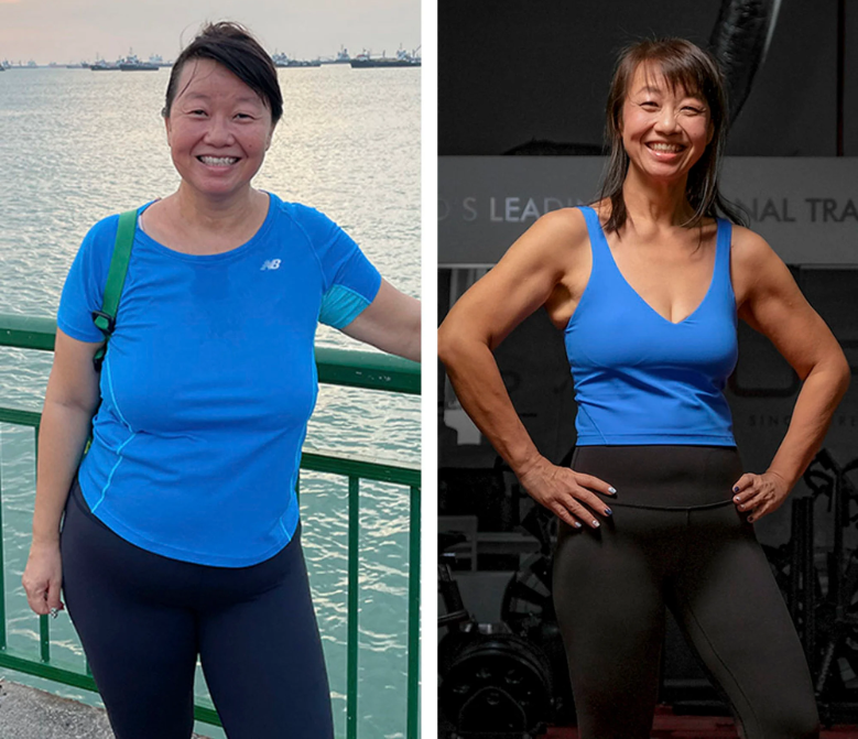 Hình ảnh Lim trước và sau khi giảm cân.