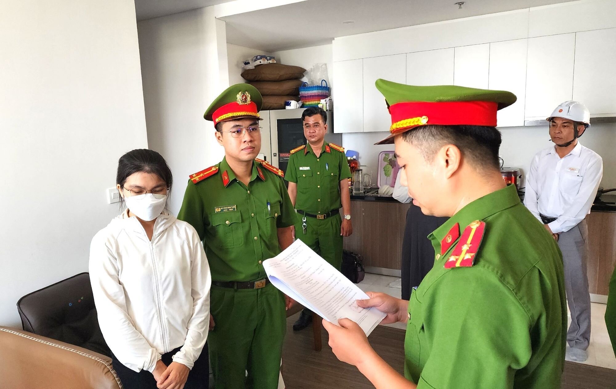 The police announced an arrest warrant for Do Thi Ha Xuyen.  (Photo: Provided by Police)