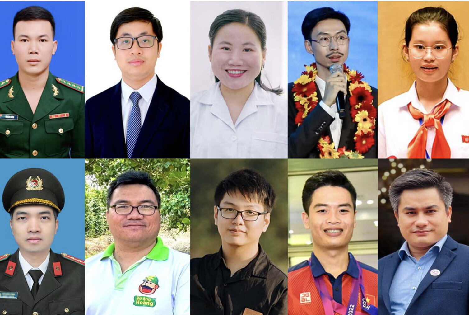 10 gương mặt trẻ Việt Nam tiêu biểu năm 2023. (Ảnh: BTC)