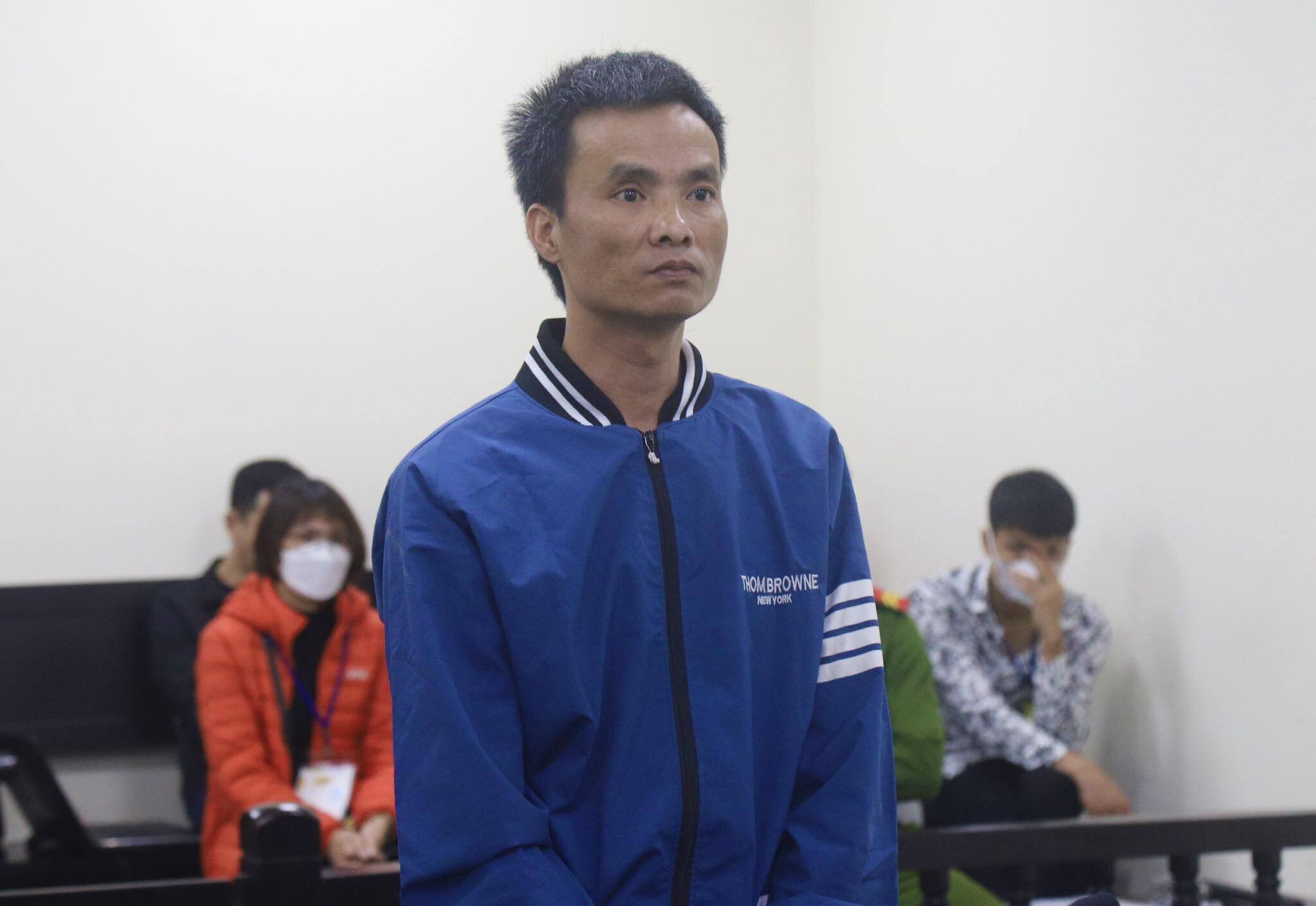 Bị cáo Trịnh Bá Trọng tại phiên tòa.